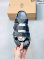 UGG GoldenGlow Black Platform Slide Sandals 07JDD245A15_002
