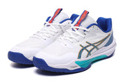 ASICS Gel-Resolution Tennis Shoes White Blue Turquoise