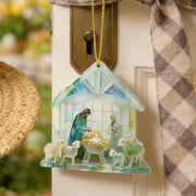 🏆🌊Christmas scene Jesus  pendant-natural art