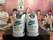 Jordan Air Jordan 6 White and Blue High-Top Sneakers