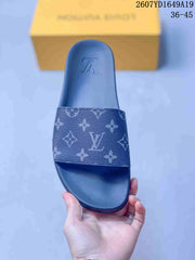Louis Vuitton Monogram Slide Sandals in Navy 2607YD1649A19