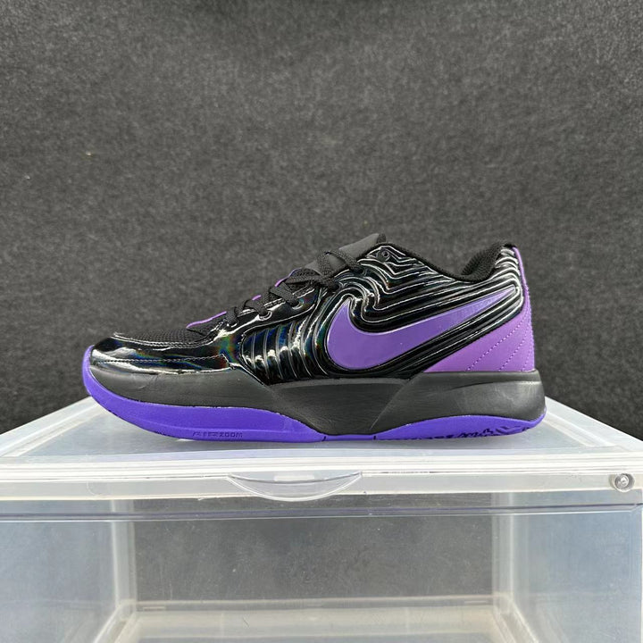 Nike Black and Purple Sneakers