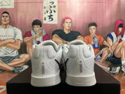 Nike White Basketball Shoes with Black Swoosh