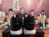 Nike Zoom Basketball Sneakers Black White Red