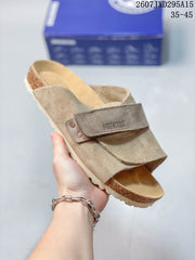 Birkenstock Boston Suede Sandals Taupe Style 2607JXD295A15