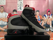 Jordan 9 High-Top Basketball Sneakers Black Grey Red