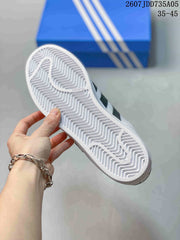 Adidas Superstar White Black Shell-Toe Sneakers