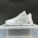 Jordan White and Gray Basketball Sneakers