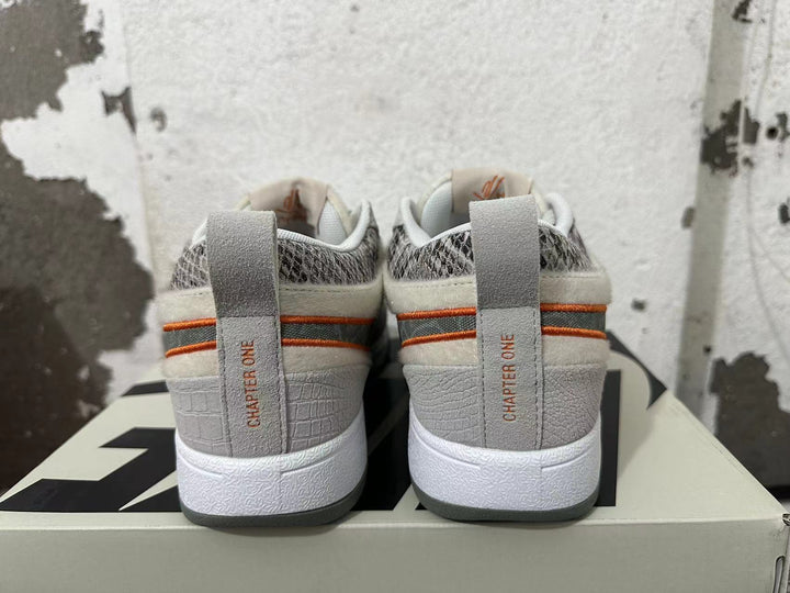 Nike Book 1 Sneakers in Gray and Orange