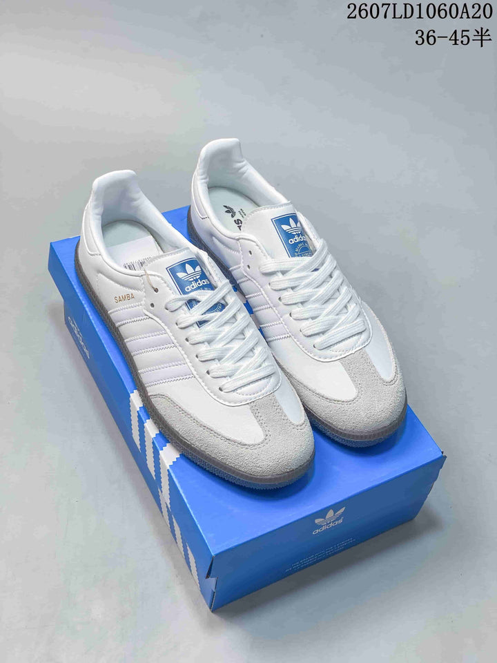 Adidas Samba Sneakers White and Gray