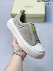 Fendi GDD609A19 Slip-On Sneakers Taupe and White