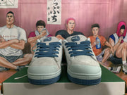 Puma Suede Low-Top Sneakers in Blue and Gray