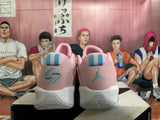 Jordan Luka 4 Basketball Shoes Pink and White