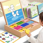 🎁Early Christmas Sale 50% OFF🔥Wooden Magnetic Pattern Block Puzzle Set🧩