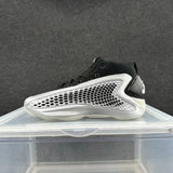 Silver and Black High-Top Basketball Sneakers