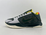 Nike CD4991-300 Basketball Sneakers, Dark Green and Yellow