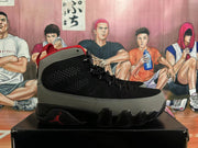 Jordan 9 High-Top Basketball Sneakers Black Grey Red