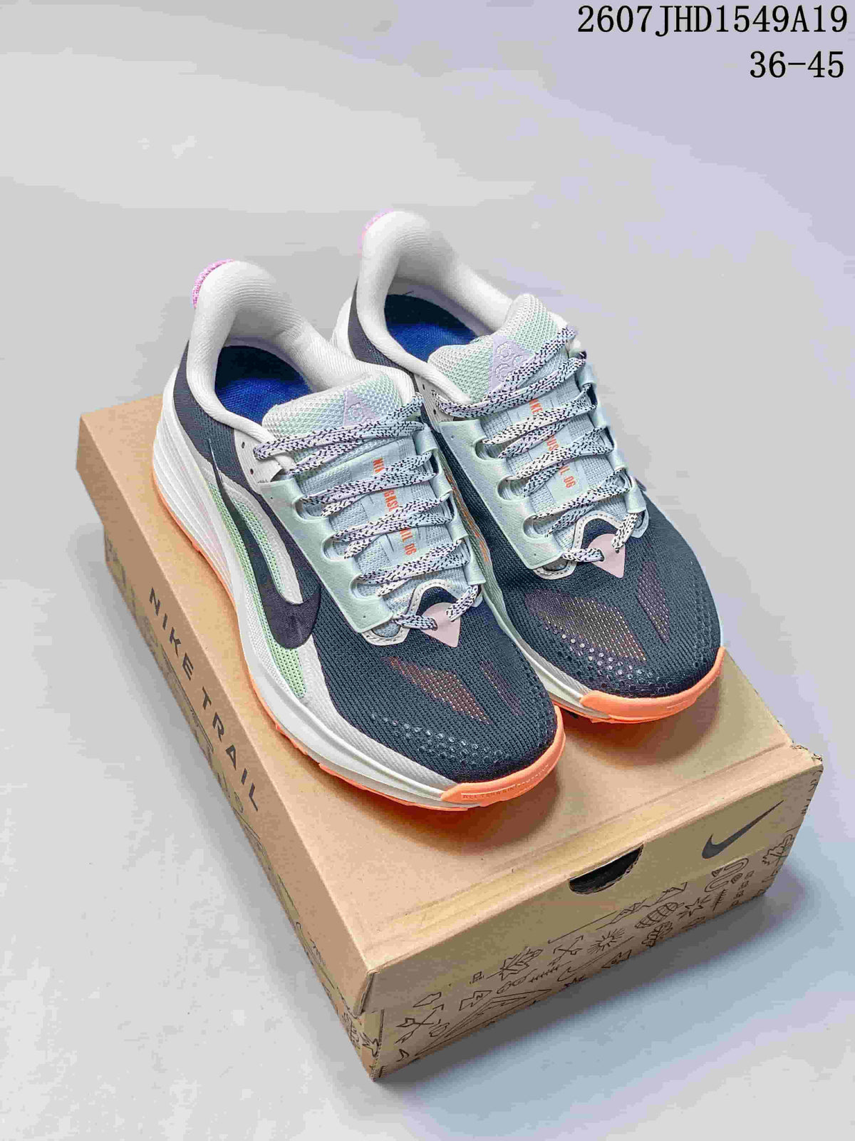 Nike Zoom Fly 5 Running Shoes Navy White Orange