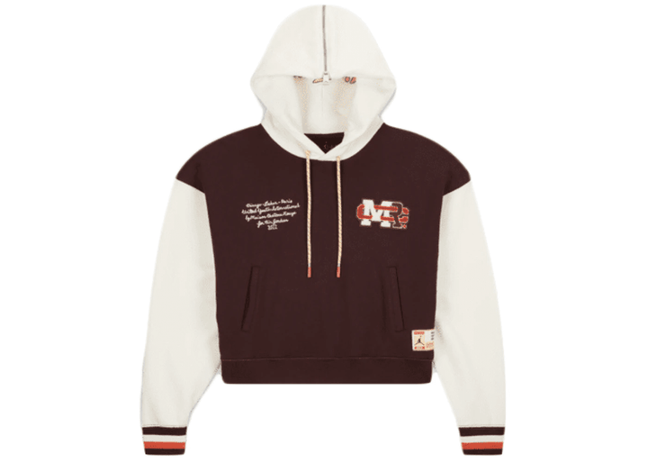 Jordan x Maison Chateau Rouge Women's Fleece Top Hoodie Brown