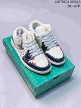 Nike SB Dunk Low White Navy Gold Sneakers QL1988-00