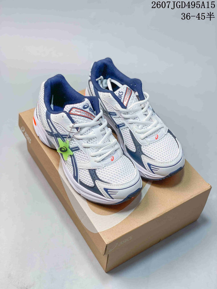 ASICS GEL-1130 White Navy Orange Sneakers 2607JGD495A15