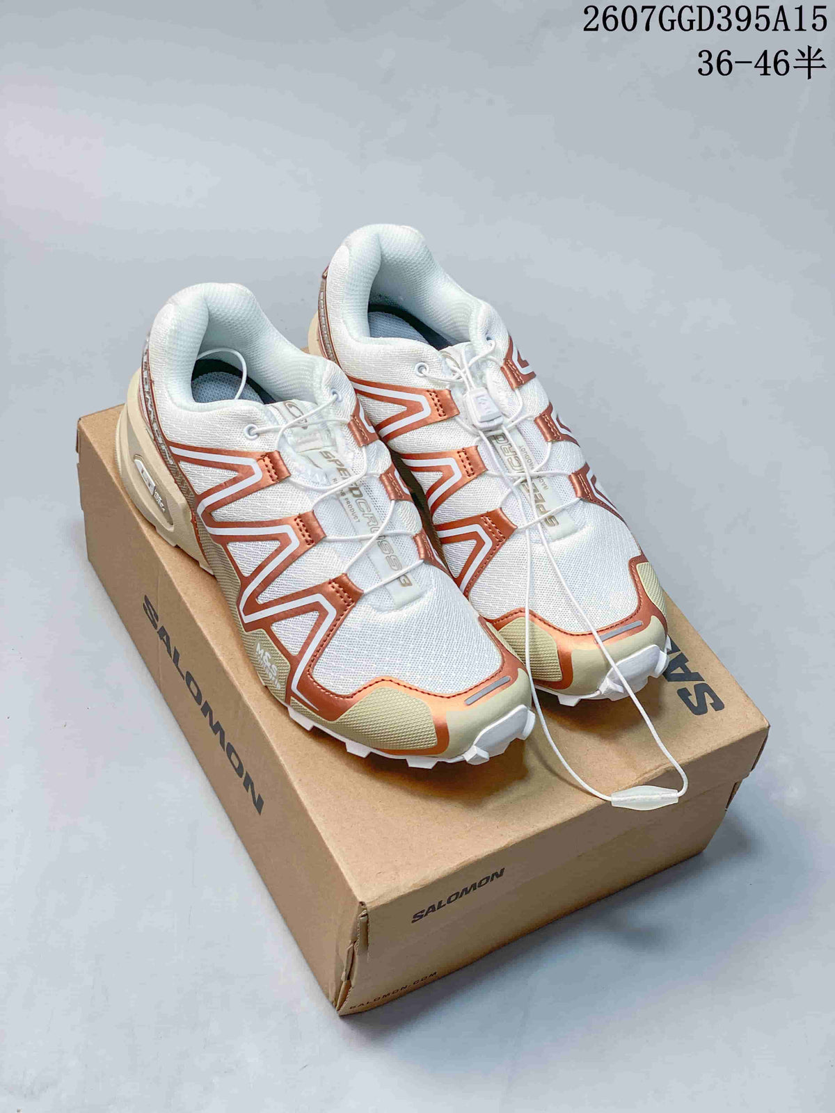 Salomon SPEEDCROSS 3 Trail Running Shoes White Bronze