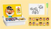 Magnetic Puzzles Face Dress Up Travel Game Double Side Preschool Educational Learning Toy for Kids