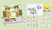 Magnetic Puzzles Face Dress Up Travel Game Double Side Preschool Educational Learning Toy for Kids