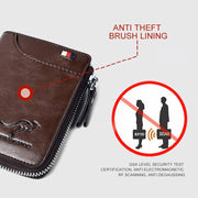 🎁-Men Wallet Zipper  Purse ( RFID PROTECTED )