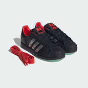 Men's Adidas x Coca-Cola Superstar II - Core Black / Silver Metallic