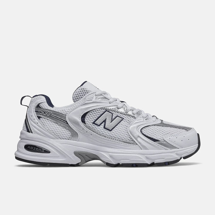 New Balance 530 White Silver Navy