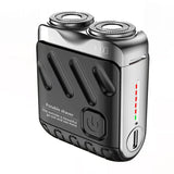 Portable Rotary Electric Shaver — Dual-Ring, USB-C, Waterproof