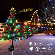🎄 Solar Christmas Tree Light – Add Holiday Magic to Your Outdoors