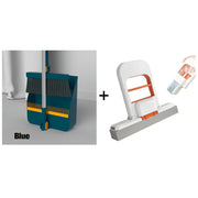 Stand-Up Dustpan Set with 180° Rotating Broom